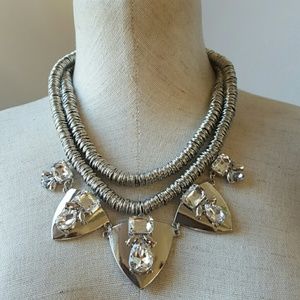Incredible Space Age Modernist Silver Necklace